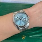 Rolex Day-Date 40 Platinum Ice-Blue Diamond Dial Men's Watch M228236-0006 - Image 6