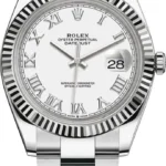 Rolex Datejust 41 Stainless Steel White Roman Dial Men's Watch M126334-0023