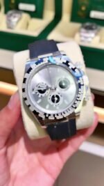 Rolex Daytona White Gold Steel Dial Oysterflex Strap116519ln-0027 Replica - Image 3