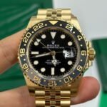 Rolex GMT Master ll Yellow Gold Black Dial Jubilee Bracelet Men's Watch 40mm M126718GRNR-0001 - Image 5