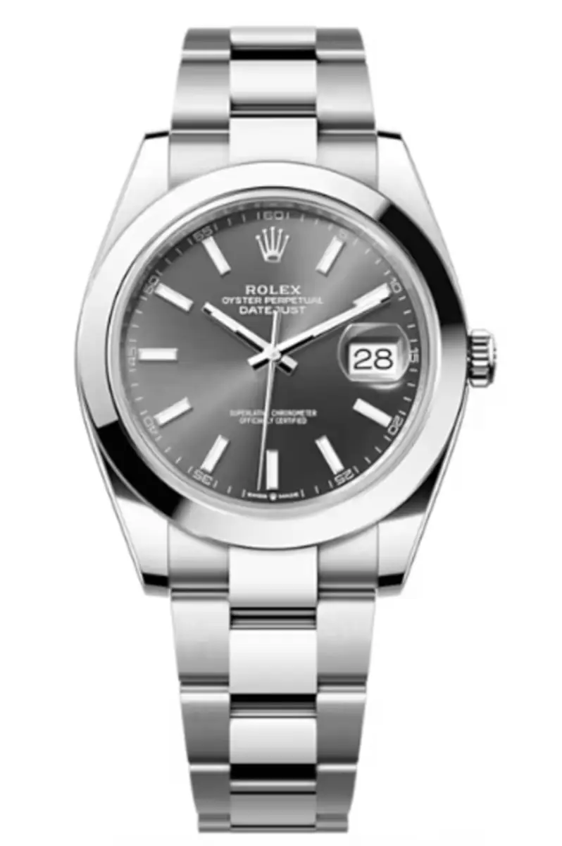 2635f9c54ef92392c30805b16ae3892a.webp Rolex Datejust 41 Stainless Steel Slate Dial Men's Watch M126300-0007 - Image 1