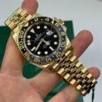 Rolex GMT Master ll Yellow Gold Black Dial Jubilee Bracelet Men's Watch 40mm M126718GRNR-0001 - Image 7