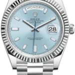 Rolex Day-Date 40 Platinum Ice-Blue Diamond Dial Men's Watch M228236-0006
