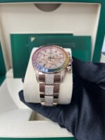 Rolex Cosmograph Everose Daytona Factory Diamond Rainbow Edition Ref# 116595RBOW) - Image 8