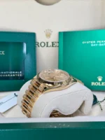 Rolex Day-Date 40 18K Yellow Gold Champagne Dial Men's Watch M228238-0003 - Image 8