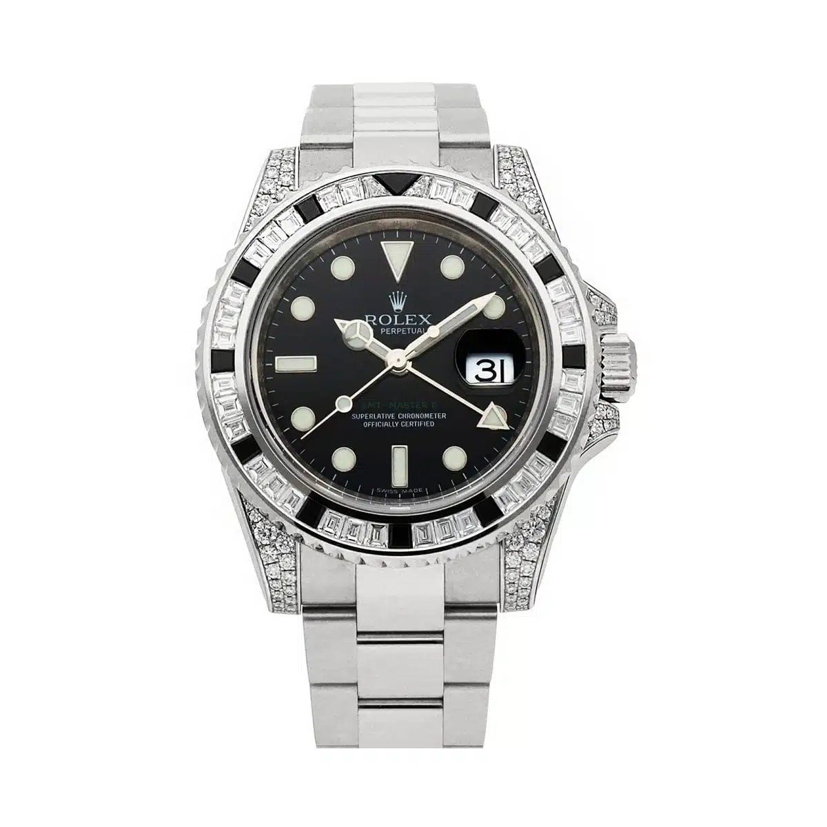 566fe98cd44a7b800fc1650eb4358e61.jpeg Rolex Certified Pre-Owned GMT-MASTER II 40 mm, 18ct White Gold M116759SANR - Image 1