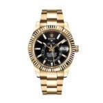 Rolex Sky-Dweller Gold 42 mm Black Index Dial Oyster Bracelet