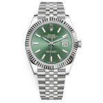 Rolex Datejust 41'Mint Green' 126334 Steel & White Gold