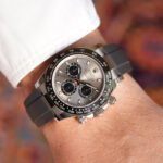 Rolex Daytona White Gold Steel Dial Oysterflex Strap116519ln-0027 Replica - Image 6