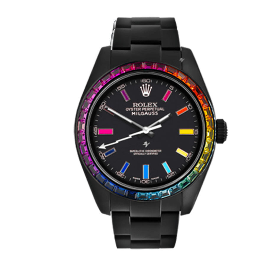 5edfa050ed6011dacb7d007780b5f30e.webp Rolex Milgauss Sapphire Bezel - Image 1