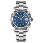 Rolex Datejust 41 Blue Dial Oyster Bracelet Watch 126334-0001