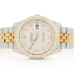 ROLEX Oyster Perpetual Diamond Datejust 41MM two-tone gold full iced moissanite 19.30CT