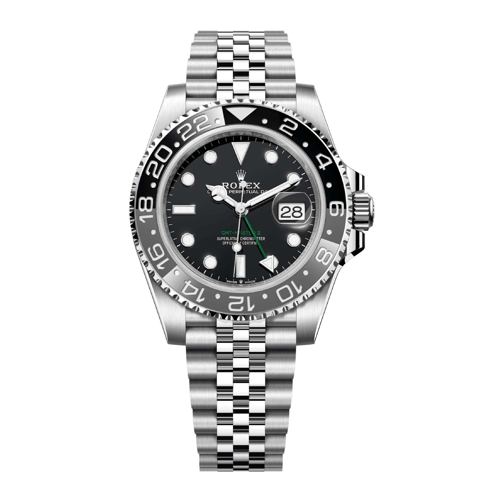 6cd9738e7191b4ae51ef8199a4e948a8.jpeg Rolex GMT Master ll Automatic Black Dial Jubilee Bracelet Steel Men's Watch M126710GRNR-0003 - Image 1