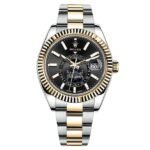Rolex Sky-Dweller 18K Yellow Gold Black Dial Men's Watch Ref# 330933-0002