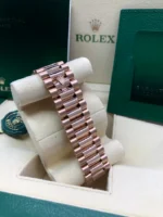 Rolex Day-Date 40 18k Everose Gold Olive Green Dial 60th Anniversary Men's Watch M228235-0025 - Image 12