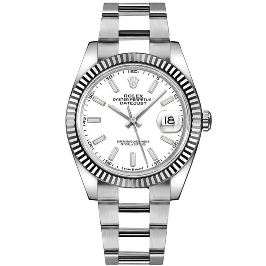 9200821cb8d33f693affb791458fc62b.jpeg Rolex Datejust 41 White Dial Gold & Steel Men??s Watch M126334-0009 - Image 1