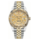 Rolex Sky-Dweller 42mm Champagne Dial Men's Watch 326933-0004