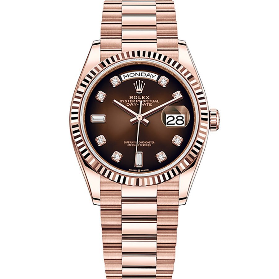 9a7e1c0e0a9155cf35dab4313a52cba8.jpeg Rolex DAY-DATE 36 Oyster, 36 mm, Everose gold m128235-0037 - Image 1