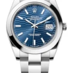 Rolex Datejust 41 Stainless Steel Blue Fluted-Motif Dial Men's Watch M126300-0023