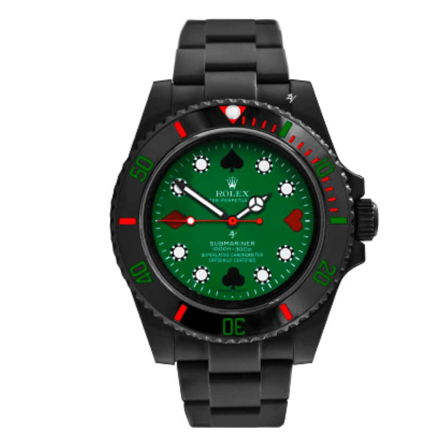 Rolex-Blaken-Submariner-Poker-Green-Dial-114060-Replica-1.png Rolex Blaken Submariner Poker Green Dial 114060 Replica - Image 1