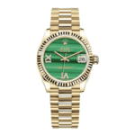 Rolex Datejust Gold Green Dial Replica