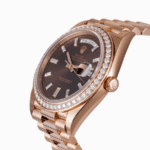 Rolex Day-Date 228345RBR Chocolate Dial Diamond Bezel Replica - Image 3