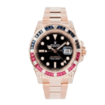 Rolex GMT-Master II 126755SARU Diamond Bezel Black Dial Replica