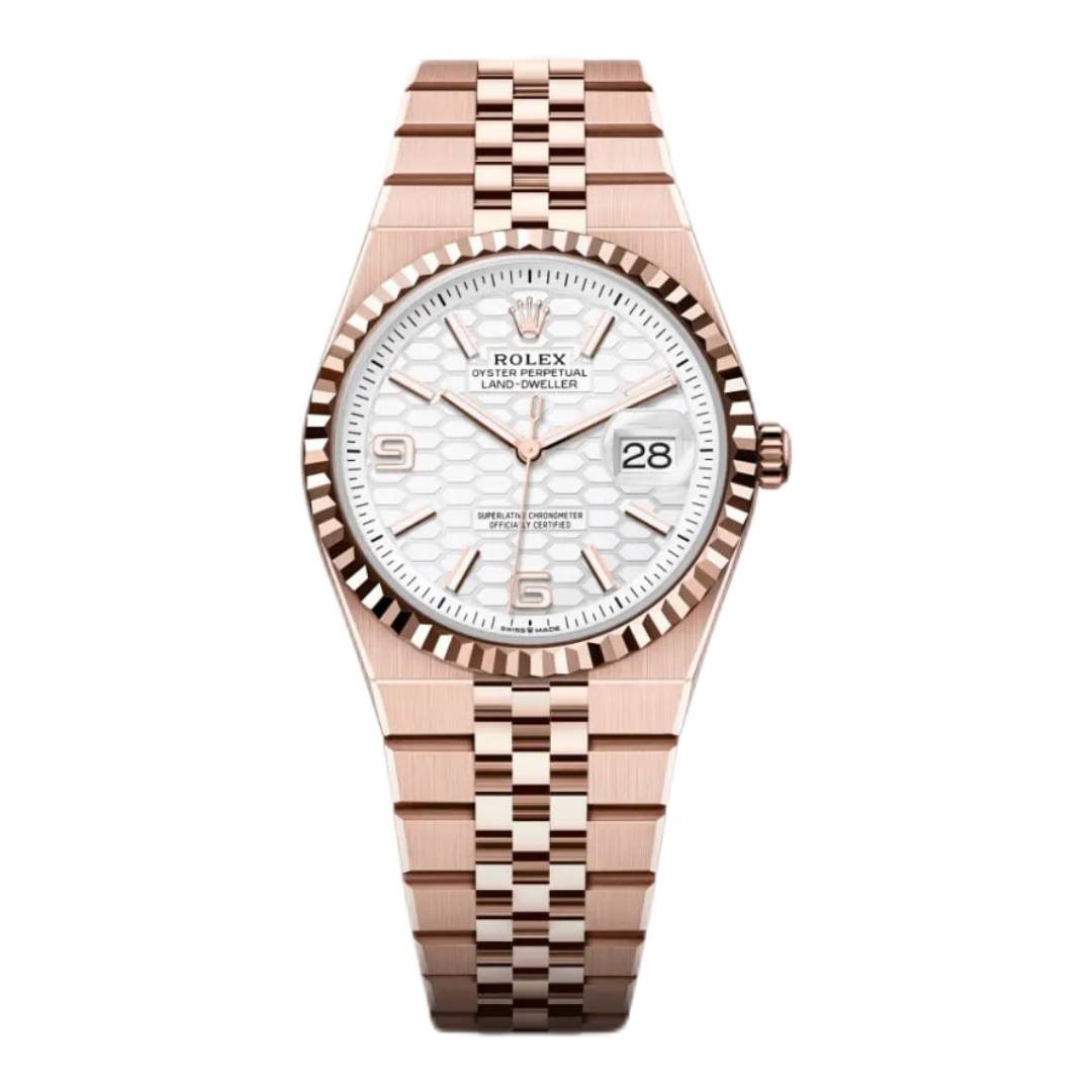 a009a8c08ac25cd4ed267dba97d7889c.jpeg Rolex Land-Dweller 36 Oyster, 36 mm, Everose gold M127235-0001 - Image 1