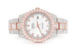 ROLEX DIAMOND WATCH DATEJUST 41MM TWO TONE FULL ICED MOISSANITE 22.10CT