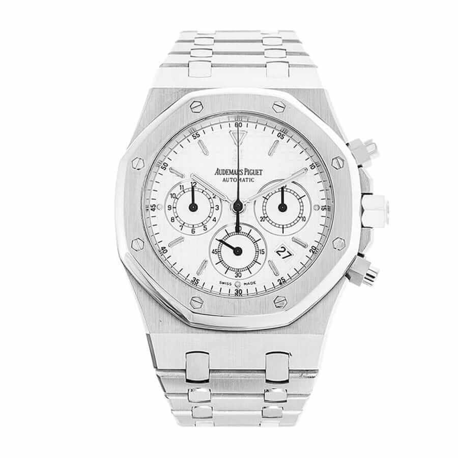 audemars-piguet-royal-oak-chronograph-white-replica-1.jpg Audemars Piguet Royal Oak Chronograph 26300ST.OO.1110ST.05 Replica - Image 1