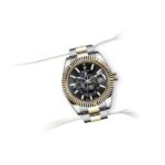 Rolex Sky-Dweller 18K Yellow Gold Black Dial Men's Watch Ref# 330933-0002 - Image 2