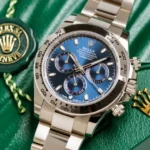 Rolex Cosmograph Daytona 116509 Blue Index Oyster White Gold Mens Watch - Image 11