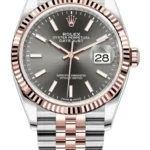 Rolex Datejust 36 Steel & Everose Gold Slate Dial Women's Watch M126231-0013