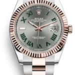 Rolex Datejust 41 Steel and Everose Gold Wimbledon Dial Oster Band Men's Watch M126331-0015