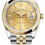 Rolex Datejust 36 Steel & Yellow Gold Champagne Dial Women's Watch M126203-0015
