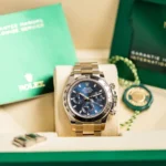 Rolex Cosmograph Daytona 116509 Blue Index Oyster White Gold Mens Watch - Image 9