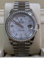 Rolex Day-Date 40 Platinum Meteorite Diamond Dial Diamond Bezel Men's Watch M228396TBR-0027 - Image 10