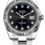 Rolex Datejust 41 Black Diamond Dial Men's Watch M126334-0011