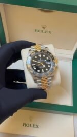 Rolex GMT Master ll Yellow Gold and Stainless Steel Black Dial Jubilee Bracelet Men's Watch M126713GRNR-0001 - Image 3