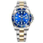 Rolex Submariner Bluesy Blue Index Dial Oyster Bracelet Mens Watch 116613lb-0005