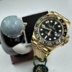 Rolex GMT Master ll Yellow Gold Black Dial Jubilee Bracelet Men's Watch 40mm M126718GRNR-0001 - Image 4