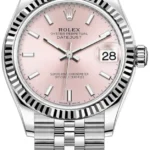Rolex Datejust 31 Stainless Steel and White Gold Pink Dial Women's Watch M278274-0014
