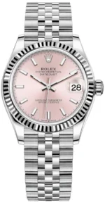 Rolex Datejust 31 Stainless Steel and White Gold Pink Dial Women's Watch M278274-0014