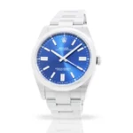Rolex Milgauss Oyster Perpetual 124300 Blue Dial Replica - Image 3