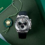 Rolex Daytona White Gold Steel Dial Oysterflex Strap116519ln-0027 Replica - Image 8