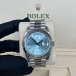 Rolex Day-Date 40 Platinum Ice-Blue Diamond Dial Men's Watch M228236-0006 - Image 2