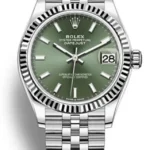 Rolex Datejust 31 Stainless Steel and White Gold Mint Green Dial Women's Watch M278274-0018