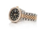ICED OUT ROLEX DATEJUST 36MM TWO TONE BLACK DIAL AUTOMATIC WATCH 16.00CT - Image 2