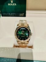 Rolex 2024 Day-Date m128238-0118 Green Dial Yellow Gold Bracelet - Image 2