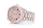 ICED OUT ROLEX FOR SALE DAY-DATE 40MM AUTOMATIC WATCH TWO TONE MOISSANITE 23.43ctw - Image 2